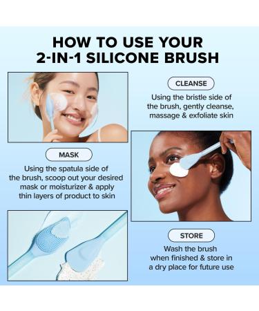I Dew Care 2-in-1 Silicone Mask Brush 1 ct - Transform Your Style with the Best Innovation Today! - Buy Online on SooperMarket.com