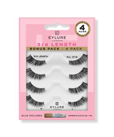 Eylure 3/4 Length Accent No. 014 Eyelashes Multipack
