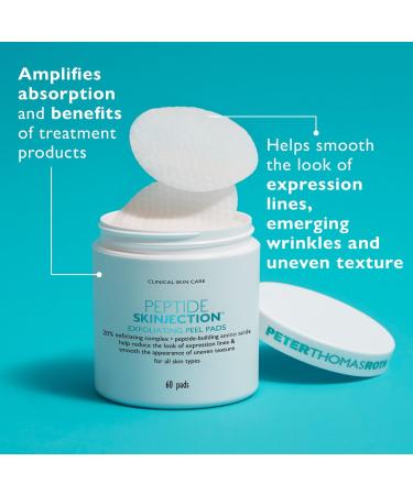 Discover Peter Thomas Roth Peptide Skinjection Exfoliating Peel Pads 60 ct - Elevate Your Style Instantly! - Buy Online on SooperMarket.com