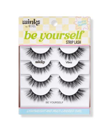 Ardell Winks Be Yourself Vibez, Black Strip Lash 4 pair