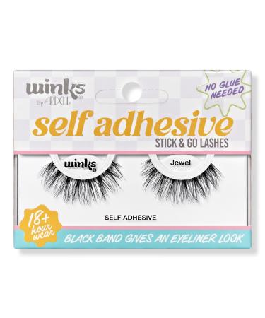 Ardell Winks Self Adhesive Stick & Go Black Strip Lashes, Jewel