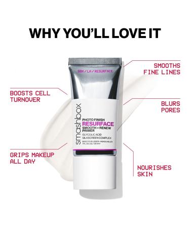 Discover Smashbox Photo Finish Resurface Primer with Glycolic Acid 1.0 oz - Elevate Your Style Instantly! - Buy Online on SooperMarket.com