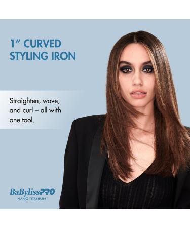 BaBylissPRO Nano Titanium Curved Styling Iron 1 in - Discover Premium Quality Shop now! - Buy Online on SooperMarket.com