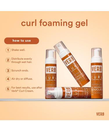 Verb Curl Foaming Gel for Definition + Frizz-Fighting 6.7 oz - Transform Your Style with the Best Innovation Today! - Buy Online on SooperMarket.com