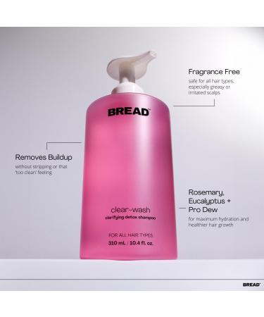 BREAD BEAUTY SUPPLY Clear-Wash: Clarifying Detox Shampoo 10.4 oz - Discover Premium Quality Shop now! - Buy Online on SooperMarket.com