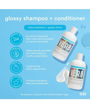 Verb Moisturizing Glossy Conditioner for Dry, Dull Hair 12.0 oz - Transform Your Style with the Best Innovation Today! - Buy Online on SooperMarket.com
