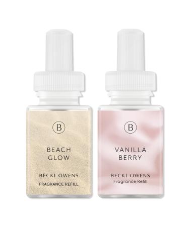 Pura Pura X Becki Owens Vanilla Berry and Beach Glow Diffuser Refill Pack