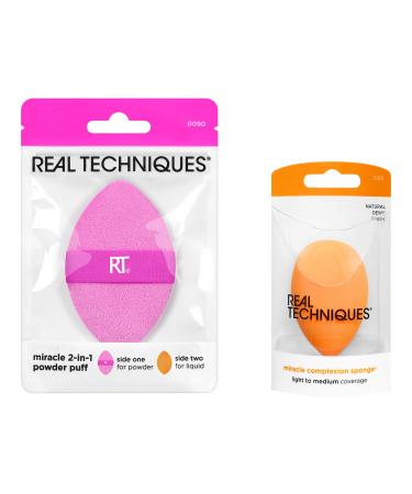 Discover Real Techniques Miracle Complexion Sponge + Miracle 2-In-1 Powder Puff 2 ct - Elevate Your Style Instantly! - Buy Online on SooperMarket.com