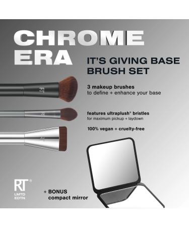 Real Techniques Chrome Era It's Giving Base Makeup Brush Set - Transform Your Style with the Best Innovation Today! - Buy Online on SooperMarket.com