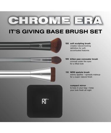 Real Techniques Chrome Era It's Giving Base Makeup Brush Set - Transform Your Style with the Best Innovation Today! - Buy Online on SooperMarket.com