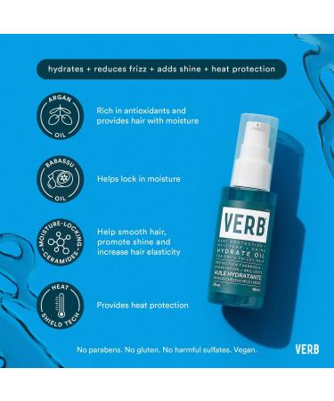 Verb Hydrate Oil for Dry and Frizzy Hair 2.0 oz - Transform Your Style with the Best Innovation Today! - Buy Online on SooperMarket.com