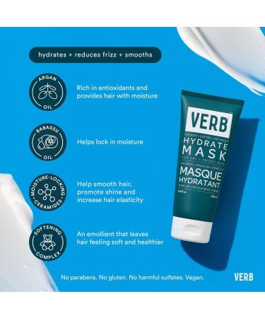 Verb Hydrate Mask for Dry and Thirsty Hair 6.8 oz - Transform Your Style with the Best Innovation Today! - Buy Online on SooperMarket.com