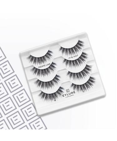 Discover Eylure Jordyn Woods Tropic Like It's Hot Luxe Eyelashes Multipack 4 pair - Elevate Your Style Instantly! - Buy Online on SooperMarket.com