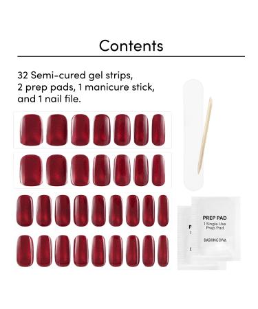 Discover Dashing Diva Ruby Red Apple Glaze Semi-Cured Gel Art - Elevate Your Style Instantly! - Buy Online on SooperMarket.com