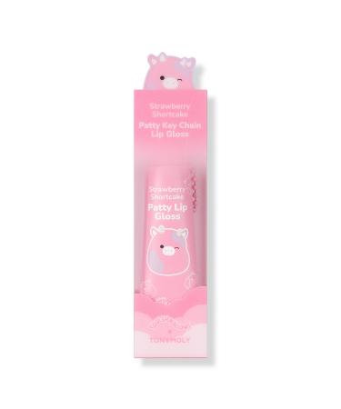 TONYMOLY Squishmallows Key Chain High Shine Lip Gloss Patty Strawberry Shortcake