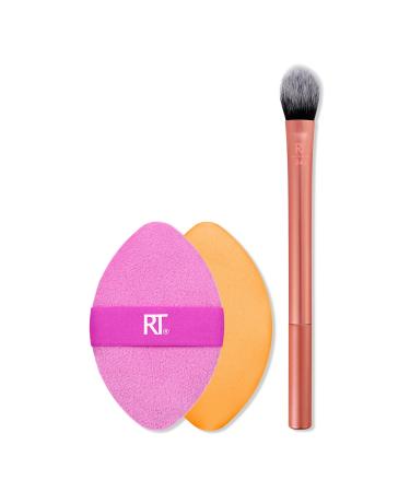 Real Techniques Precision Perfection Powder Puff + Makeup Brush Duo 2 ct