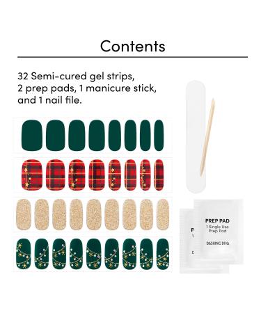 Dashing Diva Victorian Plaid Glaze Semi-Cured Gel Art - Discover Premium Quality Shop now! - Buy Online on SooperMarket.com
