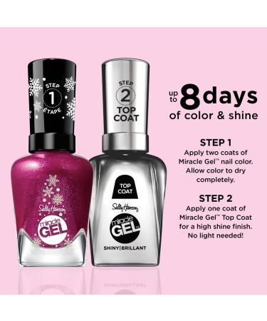 Sally Hansen Miracle Gel Holiday Nail Polish Collection Sugar Plum Kisses 0.5 oz - Transform Your Style with the Best Innovation Today! - Buy Online on SooperMarket.com