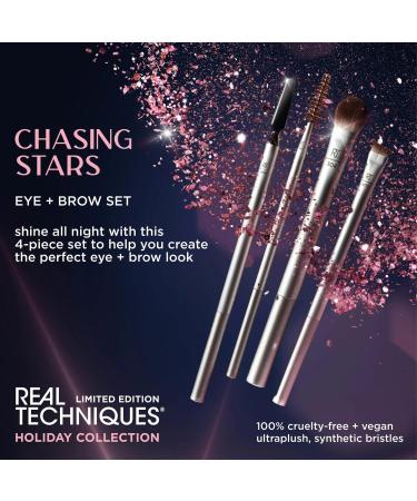 Real Techniques Chasing Stars Limited Edition Eye + Brow Brush Set 4 ct - Transform Your Style with the Best Innovation Today! - Buy Online on SooperMarket.com