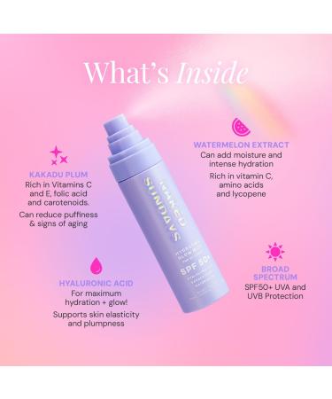 Naked Sundays Hydrating Glow Mist Top Up Spray SPF50+ 2.54 oz - Transform Your Style with the Best Innovation Today! - Buy Online on SooperMarket.com
