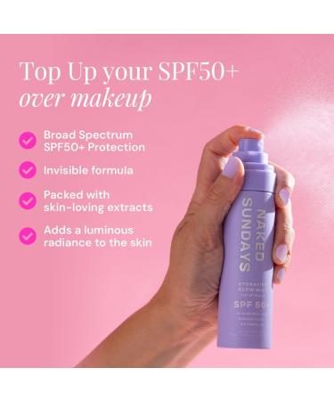 Naked Sundays Hydrating Glow Mist Top Up Spray SPF50+ 2.54 oz - Transform Your Style with the Best Innovation Today! - Buy Online on SooperMarket.com