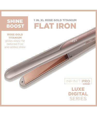 Conair 1" XL Rose Gold Titanium Flat Iron - Discover Premium Quality Shop now! - Buy Online on SooperMarket.com