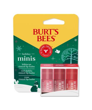 Burt's Bees Mistletoe Kiss Tinted Lip Balm 3 Piece Gift Set