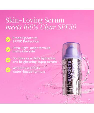 Naked Sundays CabanaClear Water Gel Serum SPF50 1.01 oz - Discover Premium Quality Shop now! - Buy Online on SooperMarket.com