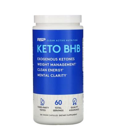 RSP Nutrition Keto BHB 240 Veggie Capsules