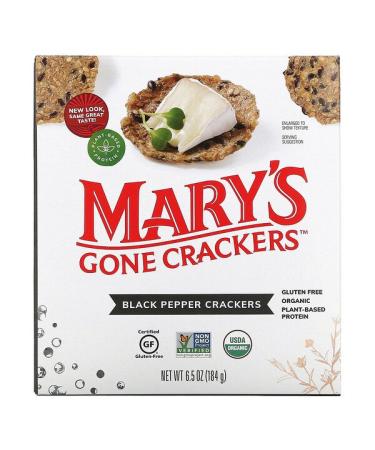 Mary's Gone Crackers Black Pepper Crackers 6.5 oz (184 g)