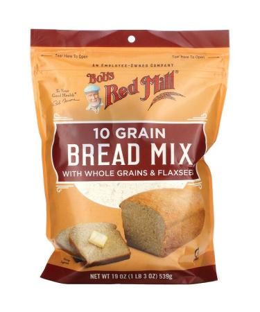 Bob's Red Mill 10 Grain Bread Mix with Whole Grains & Flaxseed 19 oz (539 g)