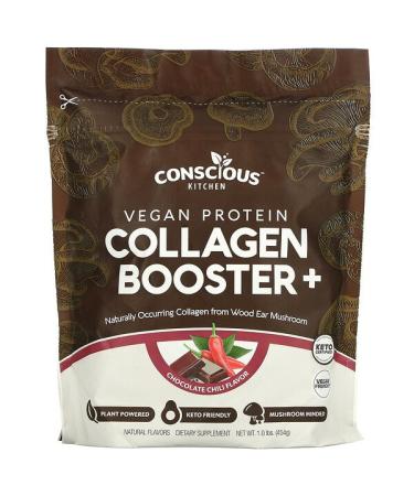 Conscious Kitchen Vegan Protein Collagen Booster+ Chocolate Chili 1.0 lbs (454 g)