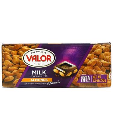Valor Milk Chocolate with Almonds 8.8 oz (250 g)