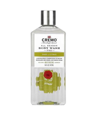 Cremo All Season Body Wash No. 2 Sage & Citrus 16 fl oz (473 ml)