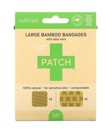 Patch Large Bamboo Bandages with Aloe Vera 10 Mix Pack