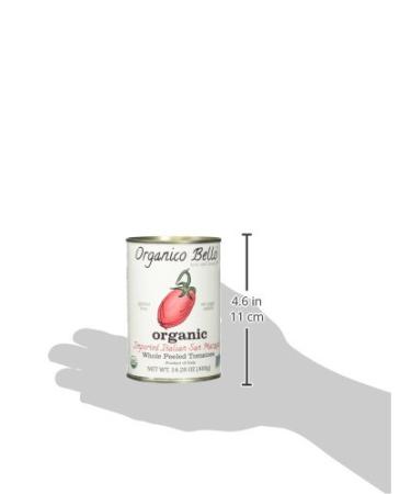 Organico Bello Organic Southern Italian Whole Peeled Tomatoes 14.28 Oz (Pack of 12) - 14.28 Ounce Canned Tomatoes - Buy Online on SooperMarket.com