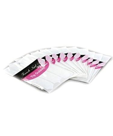Self-Adhesive French Manicure Guidance Stickers 10 x Nail Guides Packs of 48 white 10