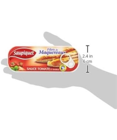 Saupiquet Mackerel Fillets in Tomato and Basil Sauce Box 169Â g - Buy Online on SooperMarket.com