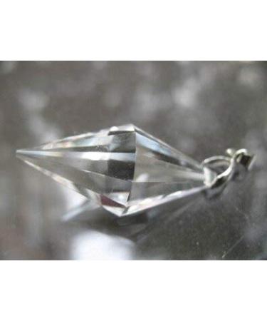 Rare Nature Clear Crystal Quartz Gemstone Point Pendant Reiki JZIGTDEM