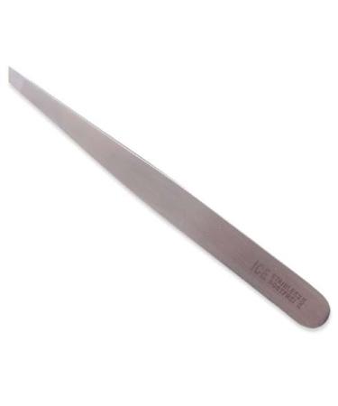 ERLINDA - Professional tweezers slanted 9.5 cm stainless steel satin finish sterilizable
