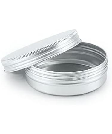 Buy 24-Piece 100ml Silver Aluminum Screw Cap Cans | Empty Cream & Candle Boxes | International Shipping - Buy Online on SooperMarket.com