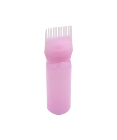 Hair Dye Bottle 160ML Shampoo Bottle Hair Comb Applicator Bottle Brush Bottle for Hair Dyeing Tool Style 3 Hair Oil Applicator Pink