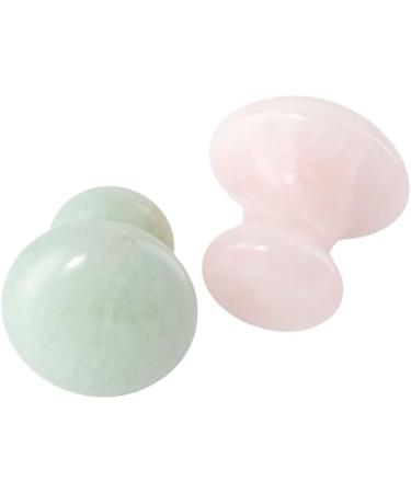 Vctitil Gua Sha Board & Mushroom Roller - Premium Skin Care Face Tools for Eyes & Neck | Pink & Green Options - Buy Online on SooperMarket.com