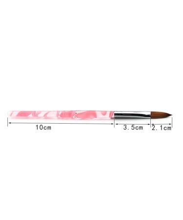 Rolabling Acrylic Nail Brush Size 10 - Kolinsky Sable Manicure Tool in Pink | Pack of 1 - Buy Online on SooperMarket.com