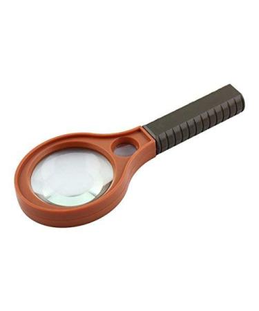 Plastic Frame Nonslip Grip 50mm Lens Handheld Reading Magnifying Glass Magnifier 4X Good Times