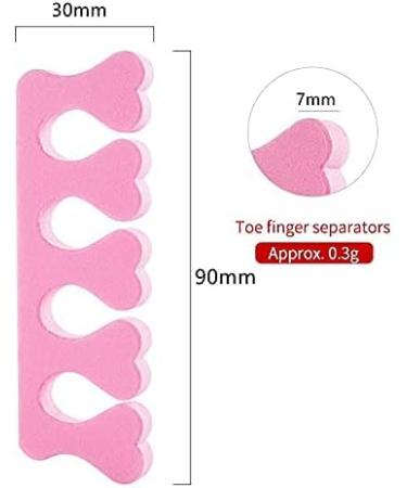 50Pcs Soft Foam Toe Separators for Manicure & Pedicure - Nail Art Painting Tools - Buy Online on SooperMarket.com