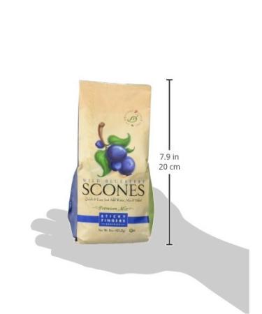 Sticky Fingers Bakeries Wild Blueberry Scone Mix (Pack of 6) - Just Add Water, 15 oz - Buy Online on SooperMarket.com