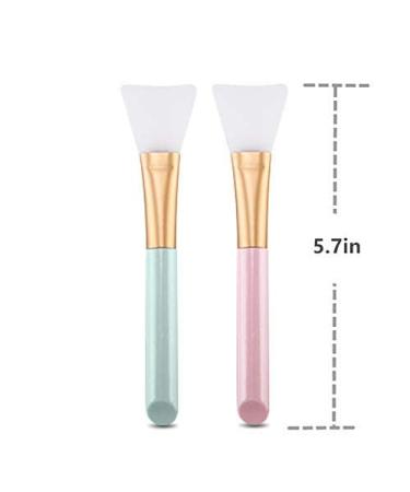 2 PCS Silicone Face Mask Brush Set - Soft Facial Mud Mask Applicator Tool - Buy Online on SooperMarket.com