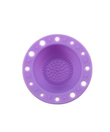 minkissy 1pc Makeup Brush Scrubber Makeup Brush Cleaning Pad Cleaner Brush Pad Cosmetic Brush Cleaner Silicone Brush Cleaner Makeup Cleaner for Makeup Brush Cup Tool Purple Make up medium Purple