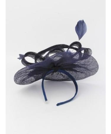 Arranview Jewellery Large navy blue fascinator with feathers on aliceband - Buy Online on SooperMarket.com